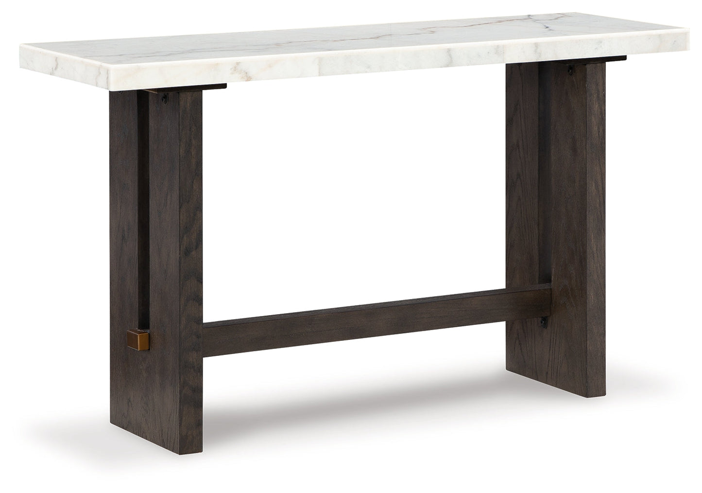 Burkhaus White/Dark Brown Sofa Table