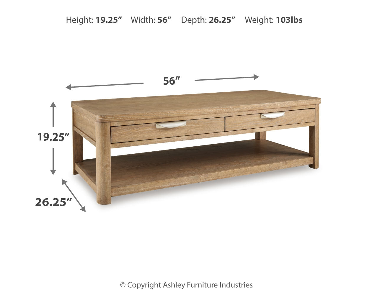 Rencott Brown Coffee Table and 2 End Tables