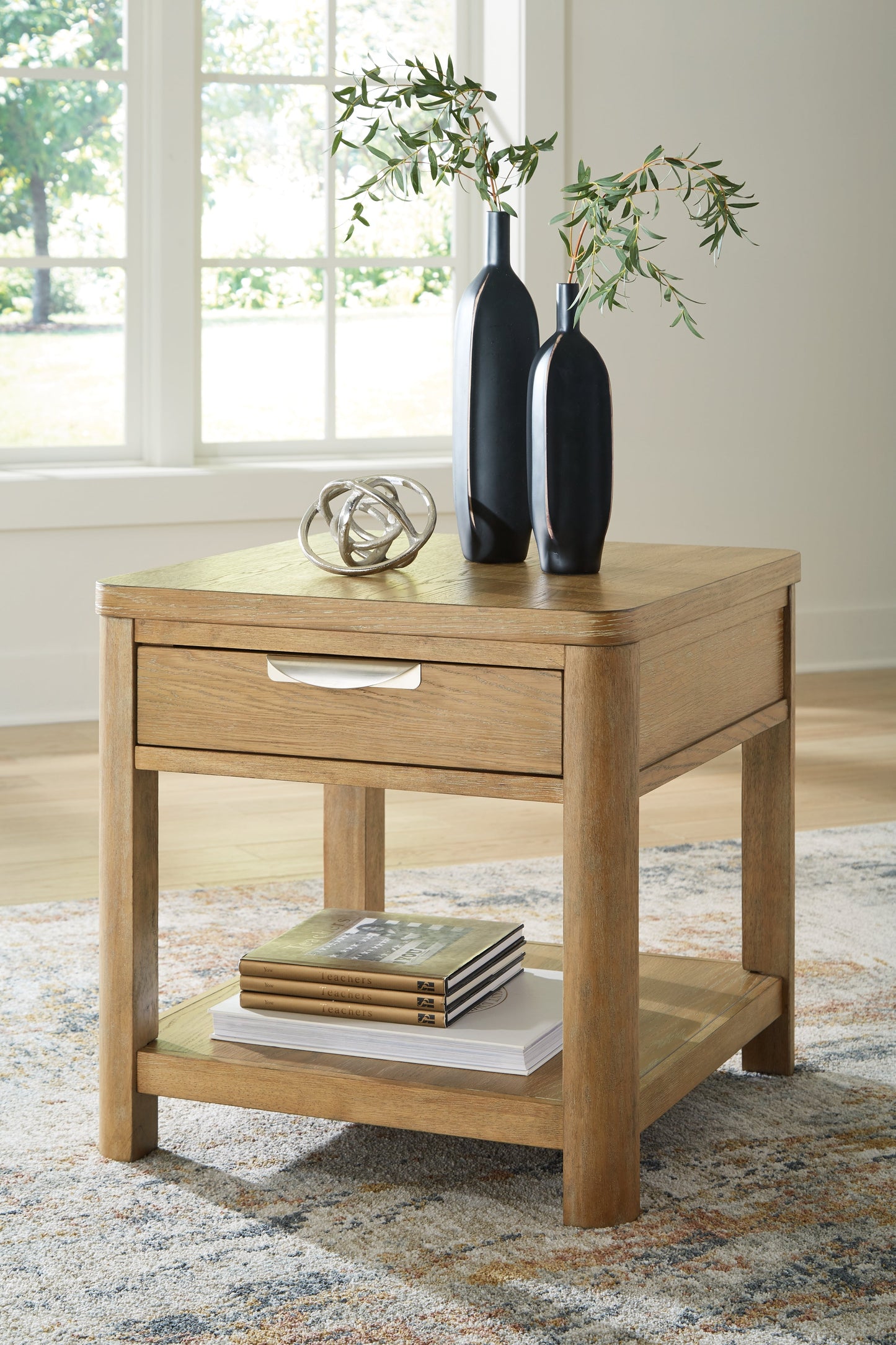 Rencott Brown Coffee Table and 2 End Tables