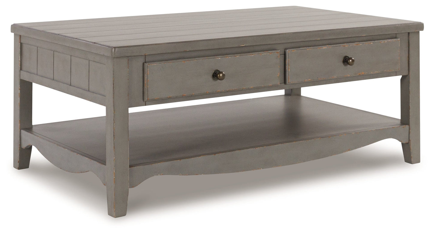 Charina Gray Coffee Table and 2 End Tables