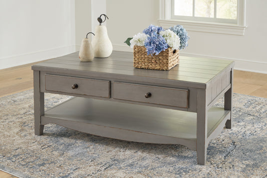 Charina Antique Gray Coffee Table