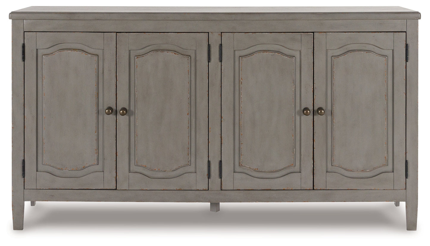 Charina Antique Gray Accent Cabinet