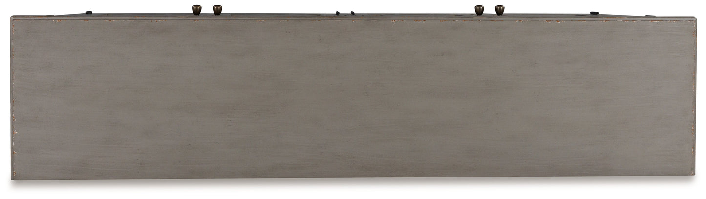 Charina Antique Gray Accent Cabinet