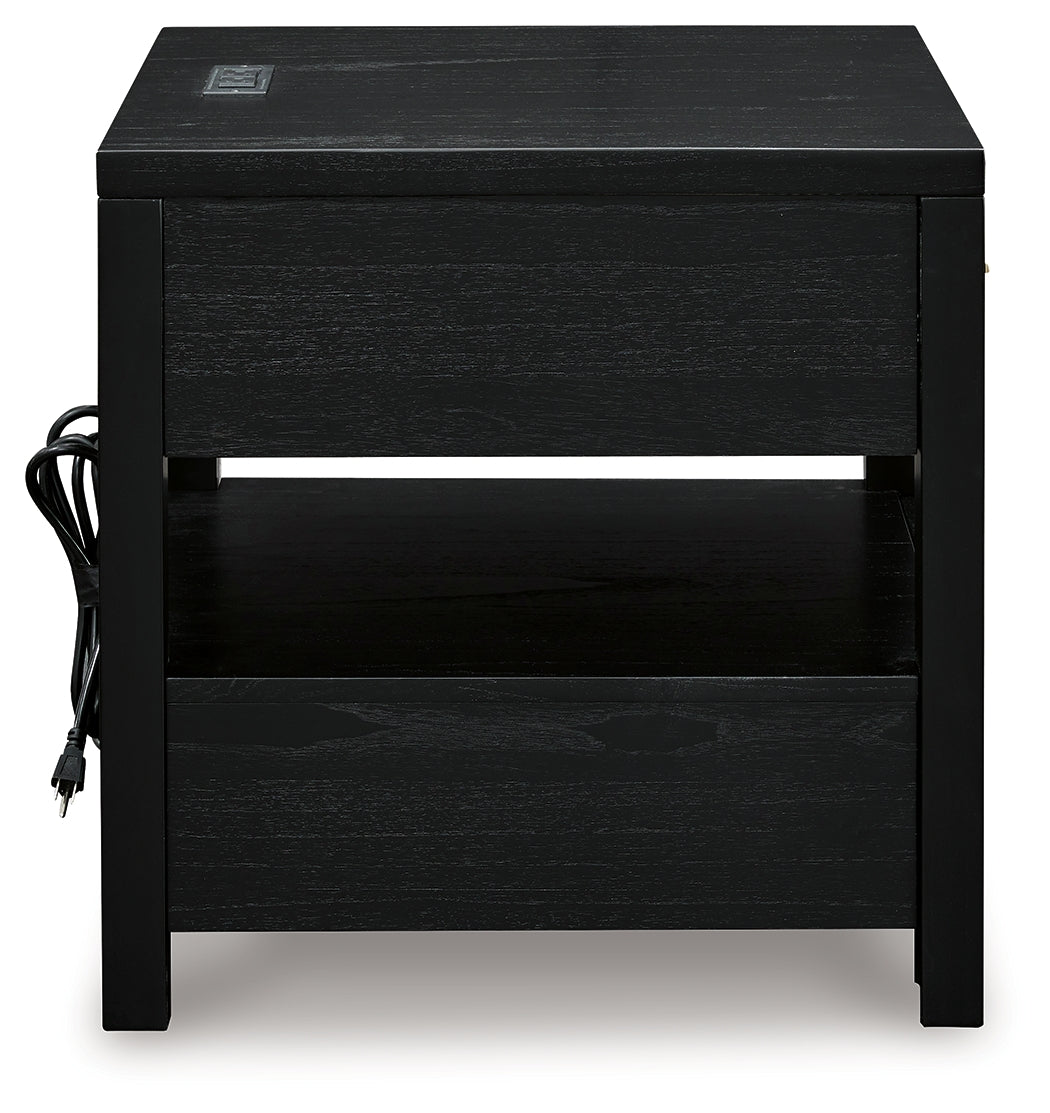 Winbardi Black End Table