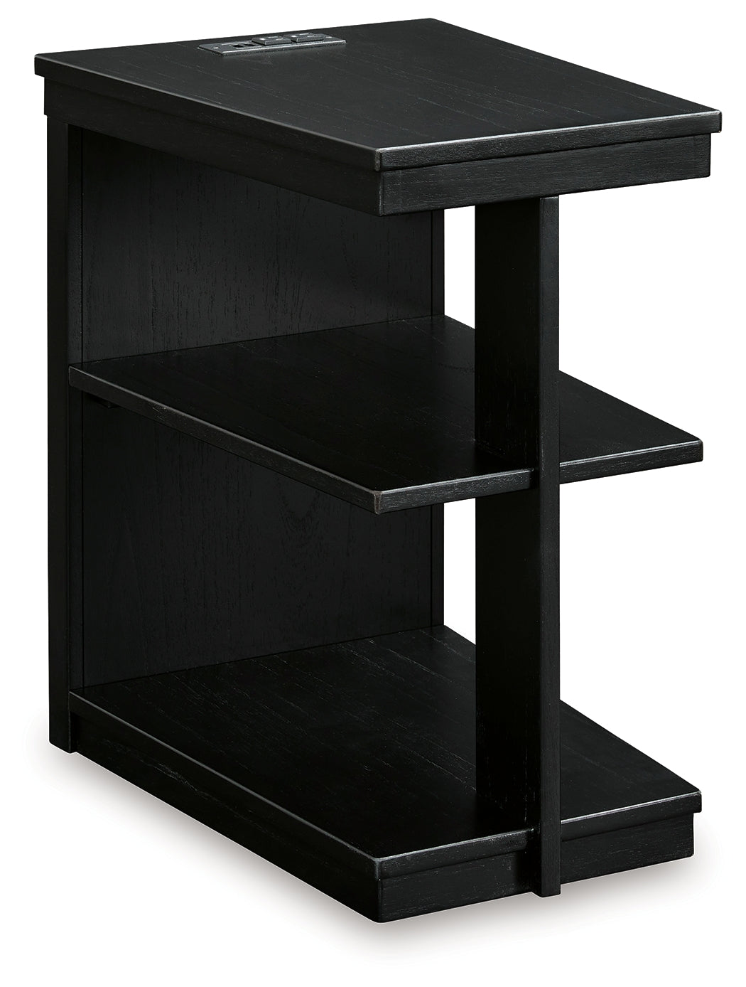 Winbardi Black Chairside End Table