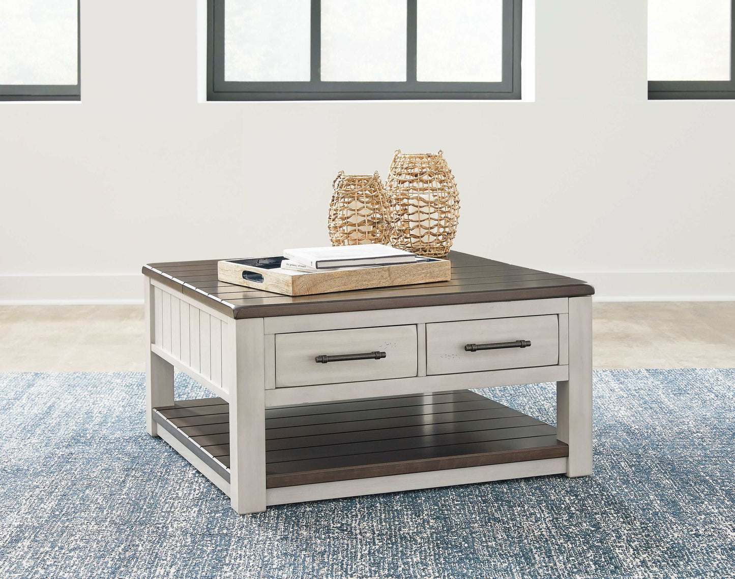 Darborn Gray/Brown Lift-Top Coffee Table