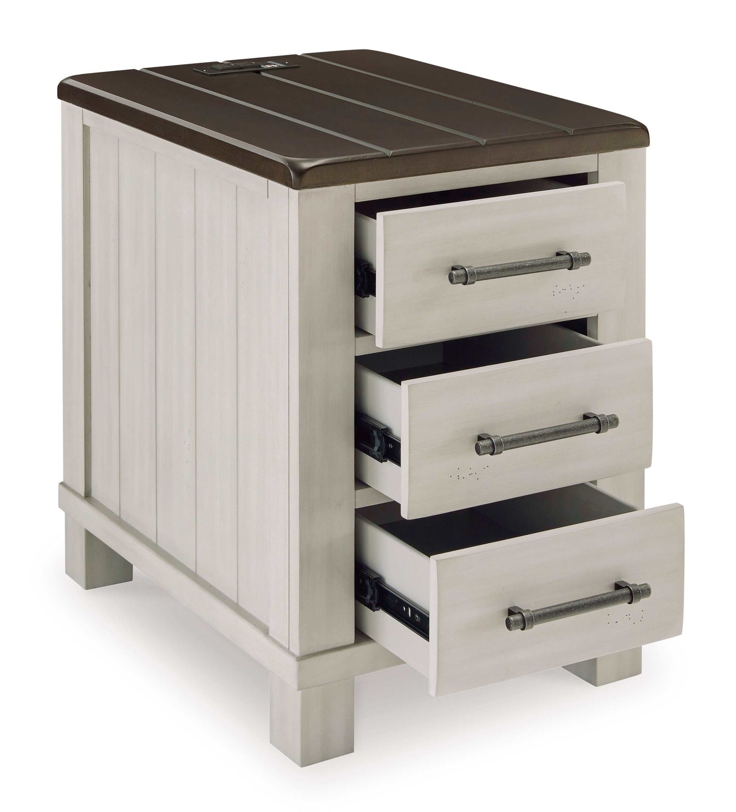 Darborn Gray/Brown Chairside End Table