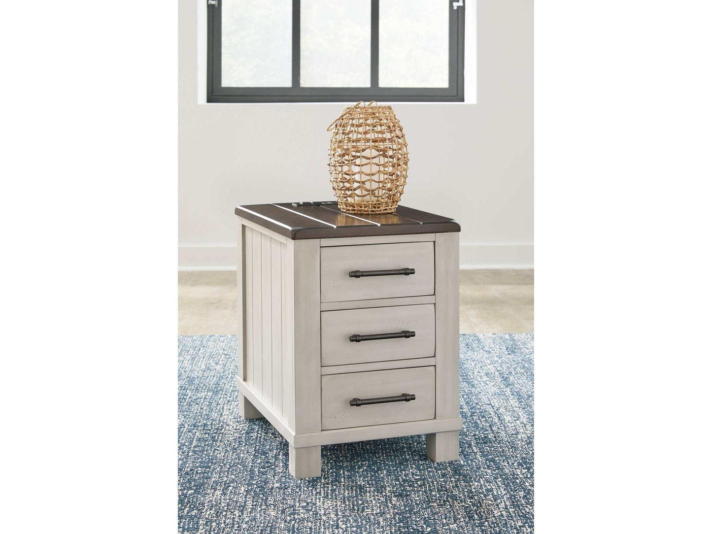 Darborn Gray/Brown Chairside End Table