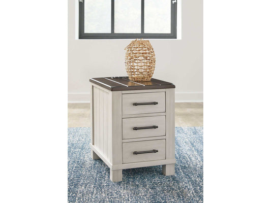 Darborn Gray/Brown Chairside End Table