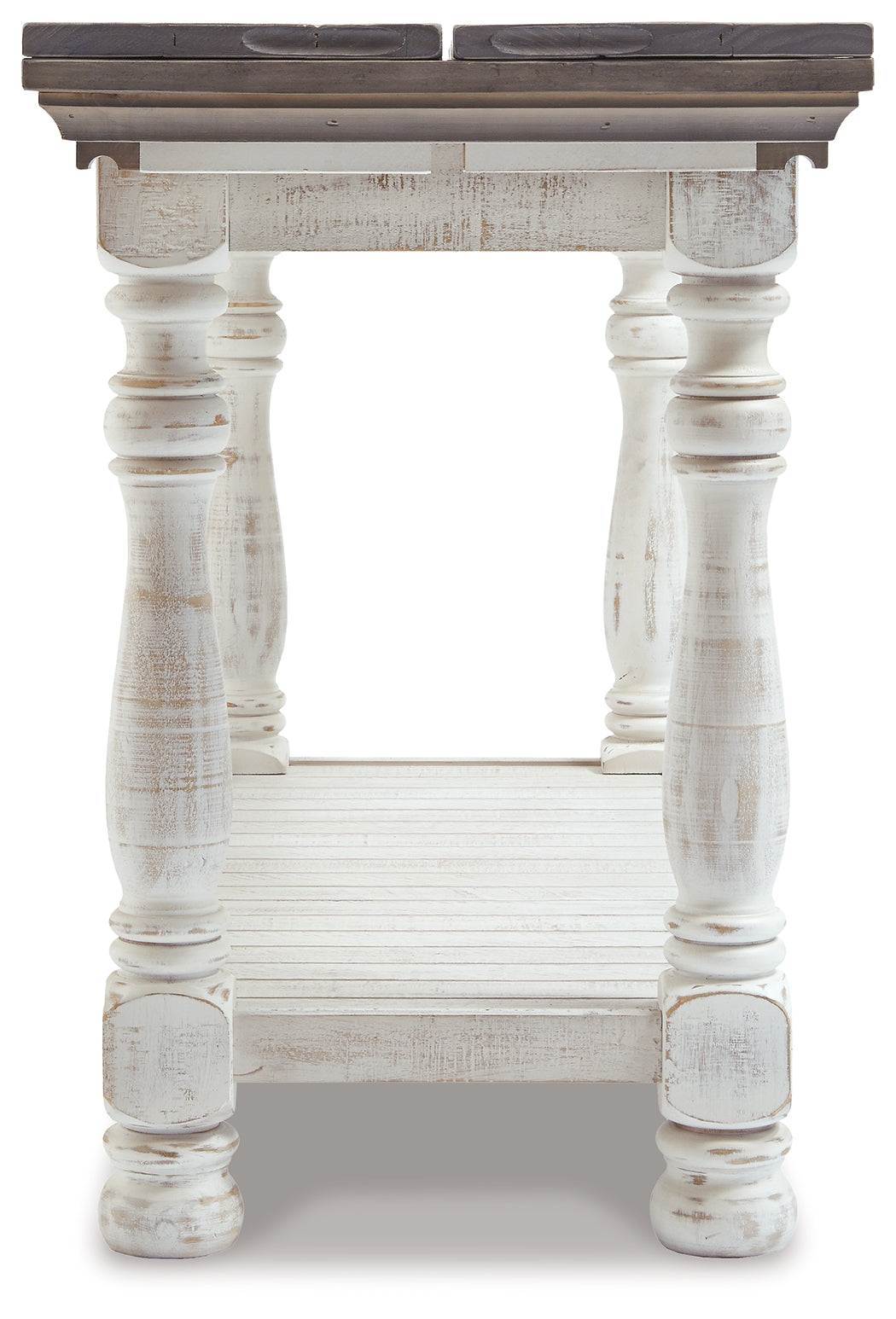 Havalance Gray/White Sofa/Console Table