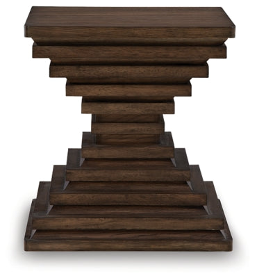 Hannodream Warm Brown Square End Table - Ornate Home