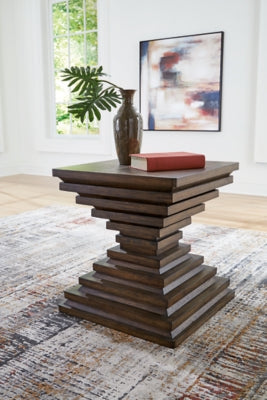 Hannodream Warm Brown Square End Table - Ornate Home