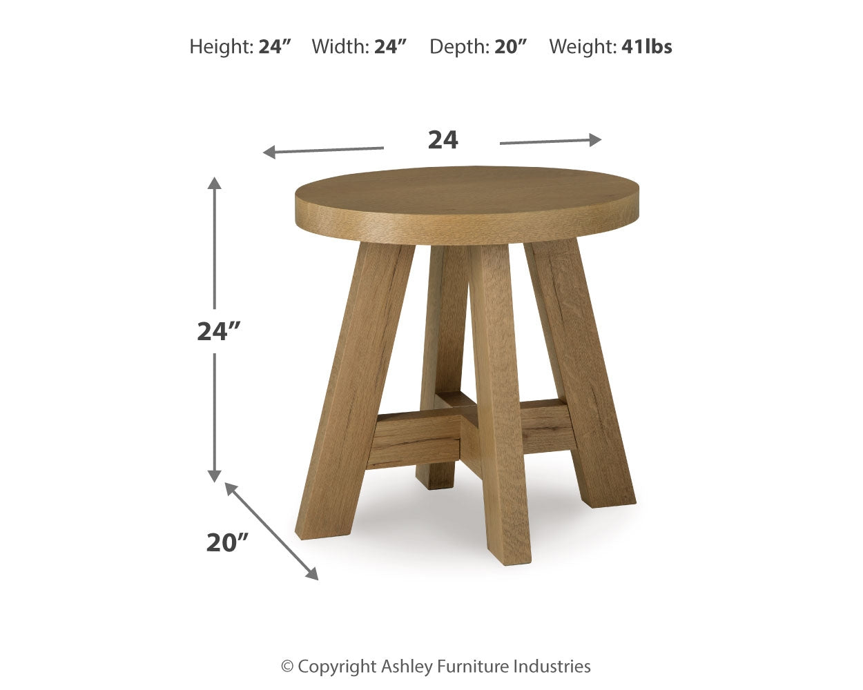 Brinstead Brown Coffee Table and 2 End Tables