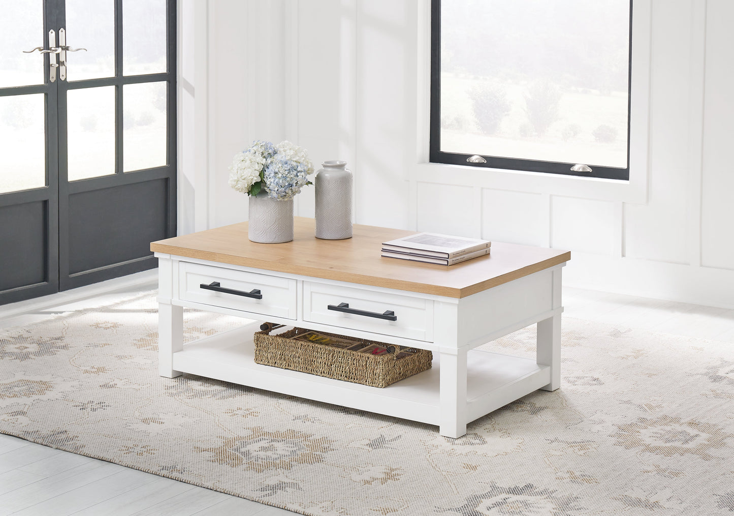 Ashbryn White/Natural Coffee Table