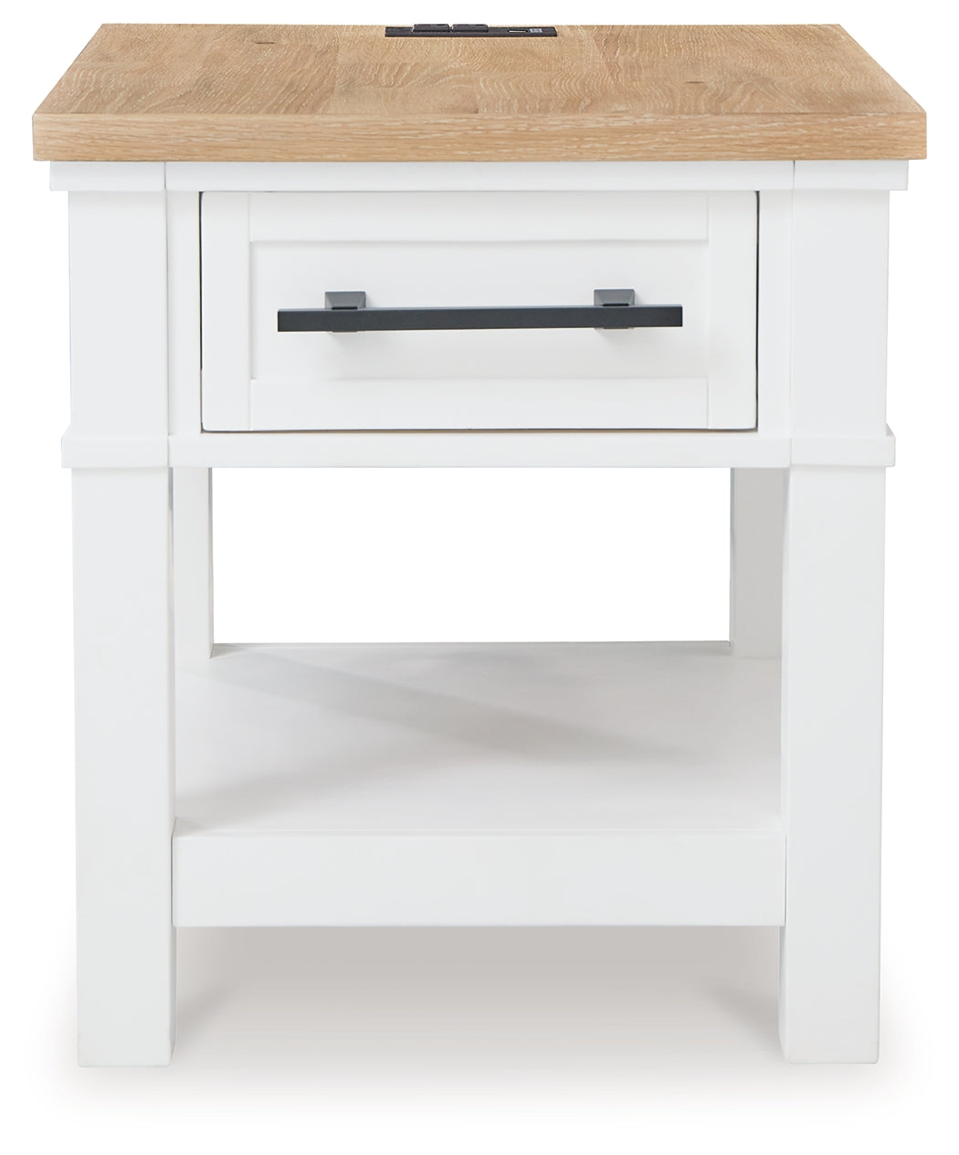 Ashbryn White/Natural End Table