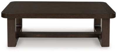 Breckington Dark Brown Rectangular Cocktail Table - Ornate Home