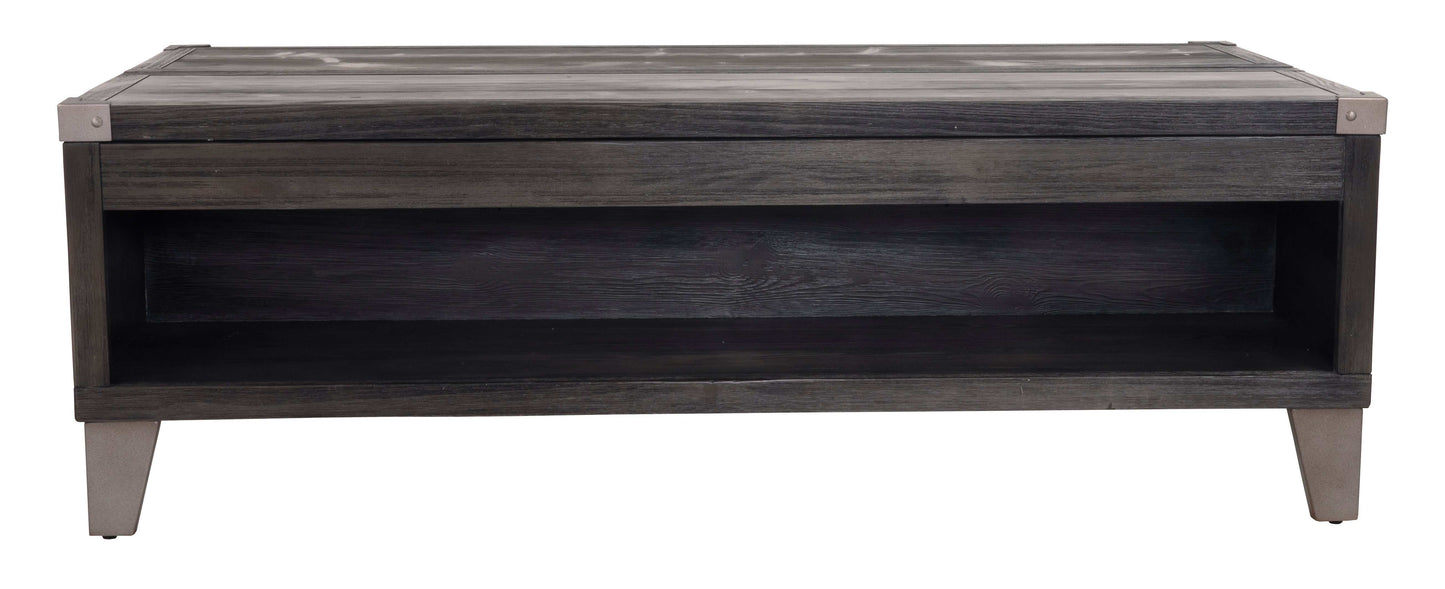 Todoe Dark Gray Lift Top Coffee Table