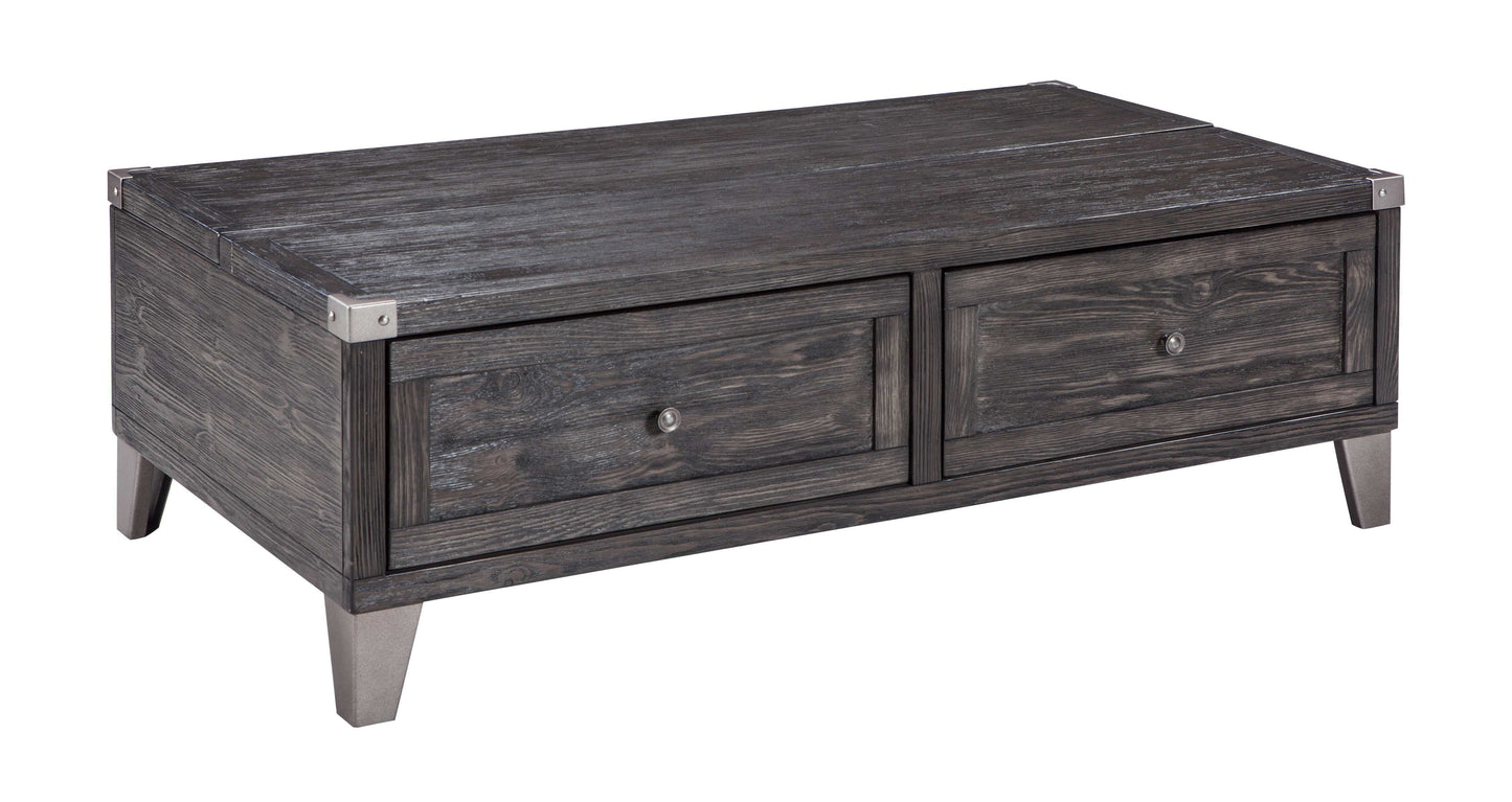 Todoe Dark Gray Lift Top Coffee Table