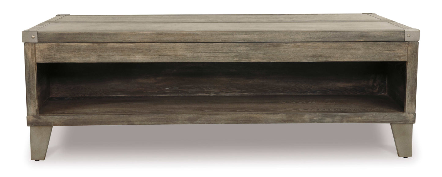 Chazney Rustic Brown Lift Top Coffee Table