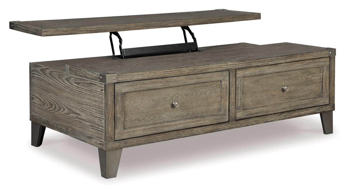 Chazney Rustic Brown Lift Top Coffee Table