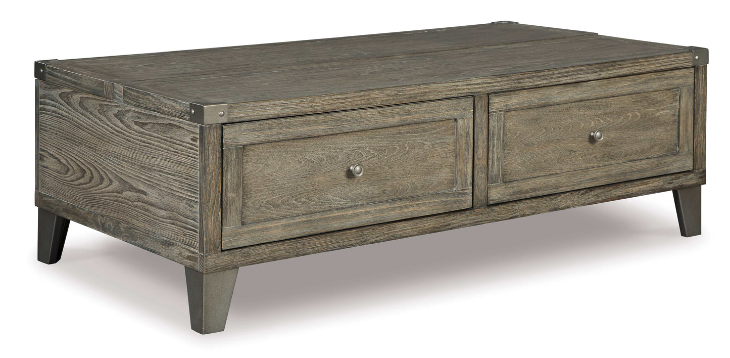 Chazney Rustic Brown Lift Top Coffee Table