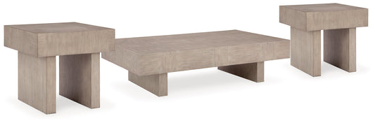 Jorlaina Brown Coffee Table and 2 End Tables