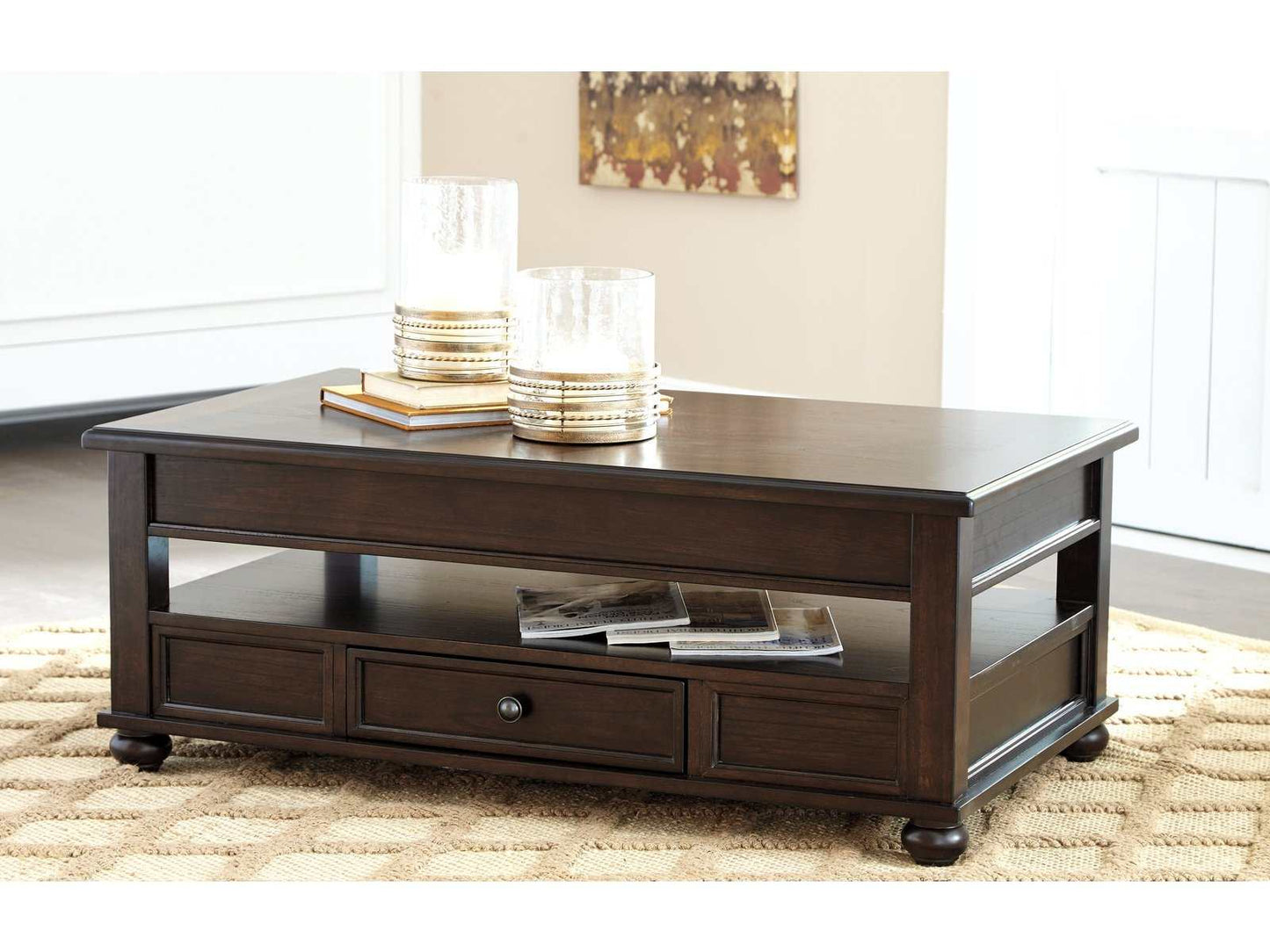 Barilanni Coffee Table w/ Lift Top