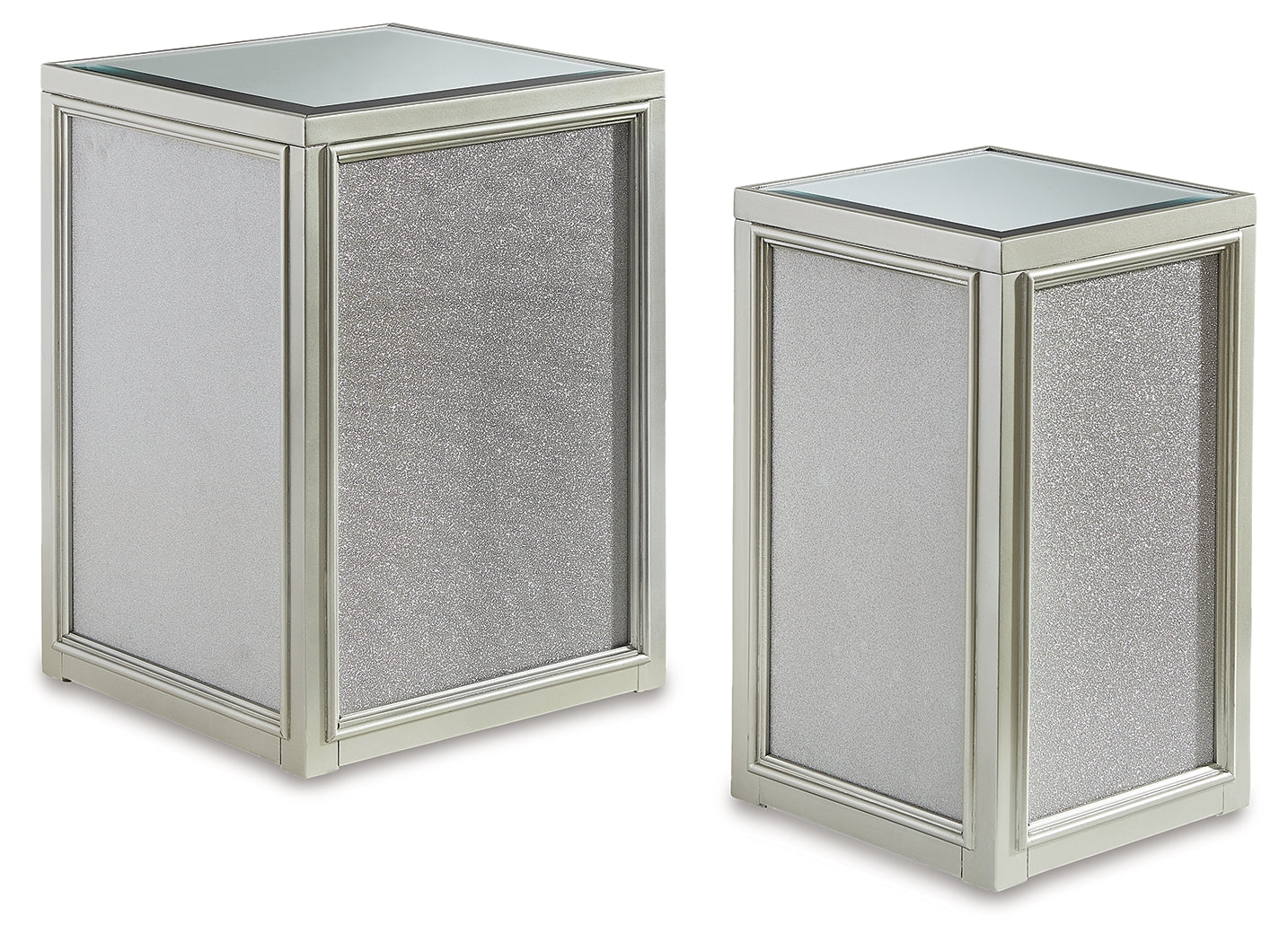 Traleena Silver Finish Coffee Table and 2 End Tables