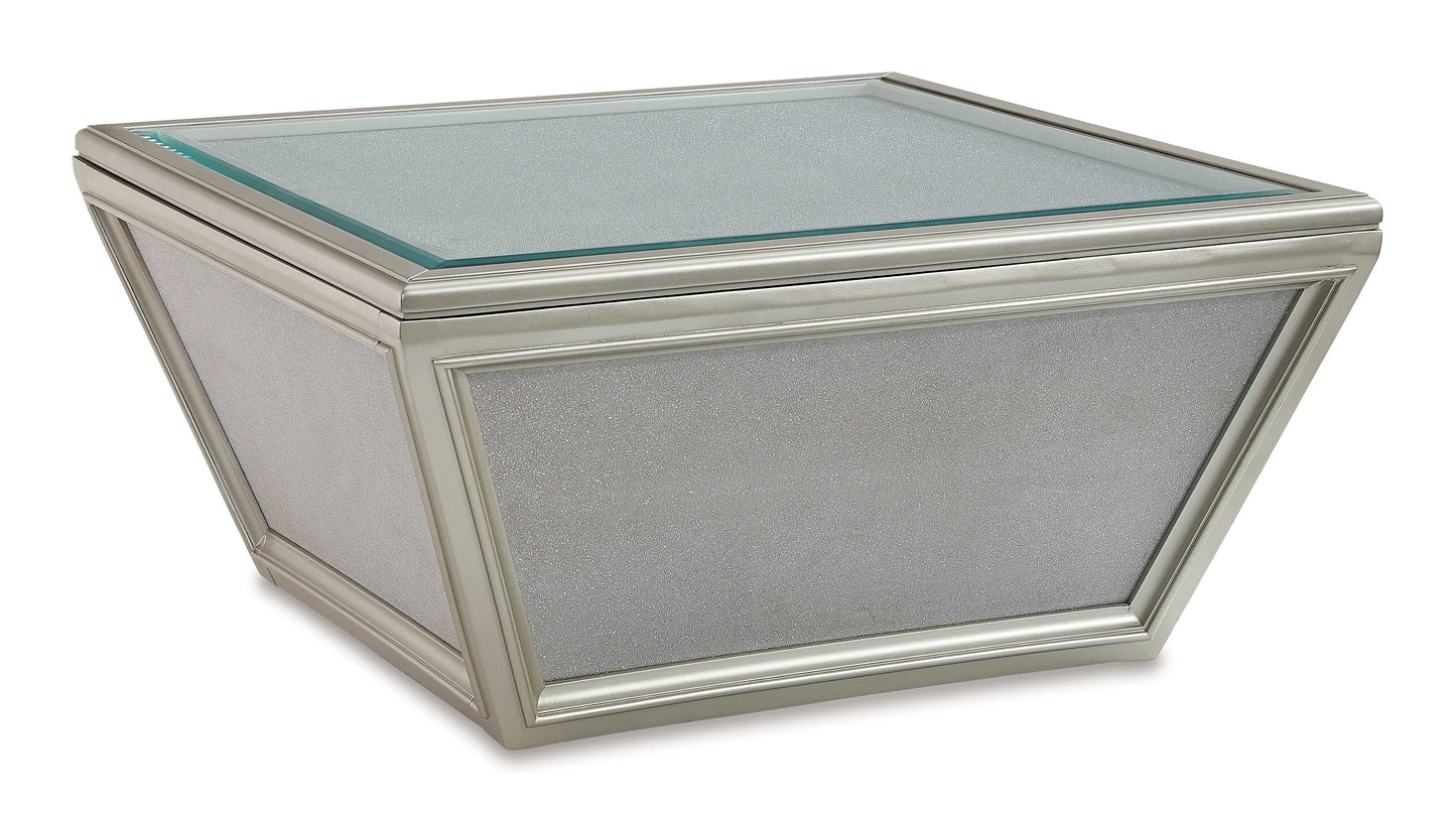 Traleena Silver Finish Coffee Table