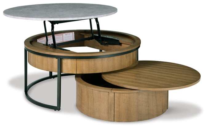 Fridley Nesting Lift Top Coffee Table & Storage Trunk (Set of 2)