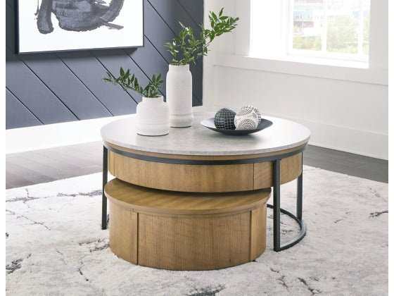 Fridley Nesting Lift Top Coffee Table & Storage Trunk (Set of 2)