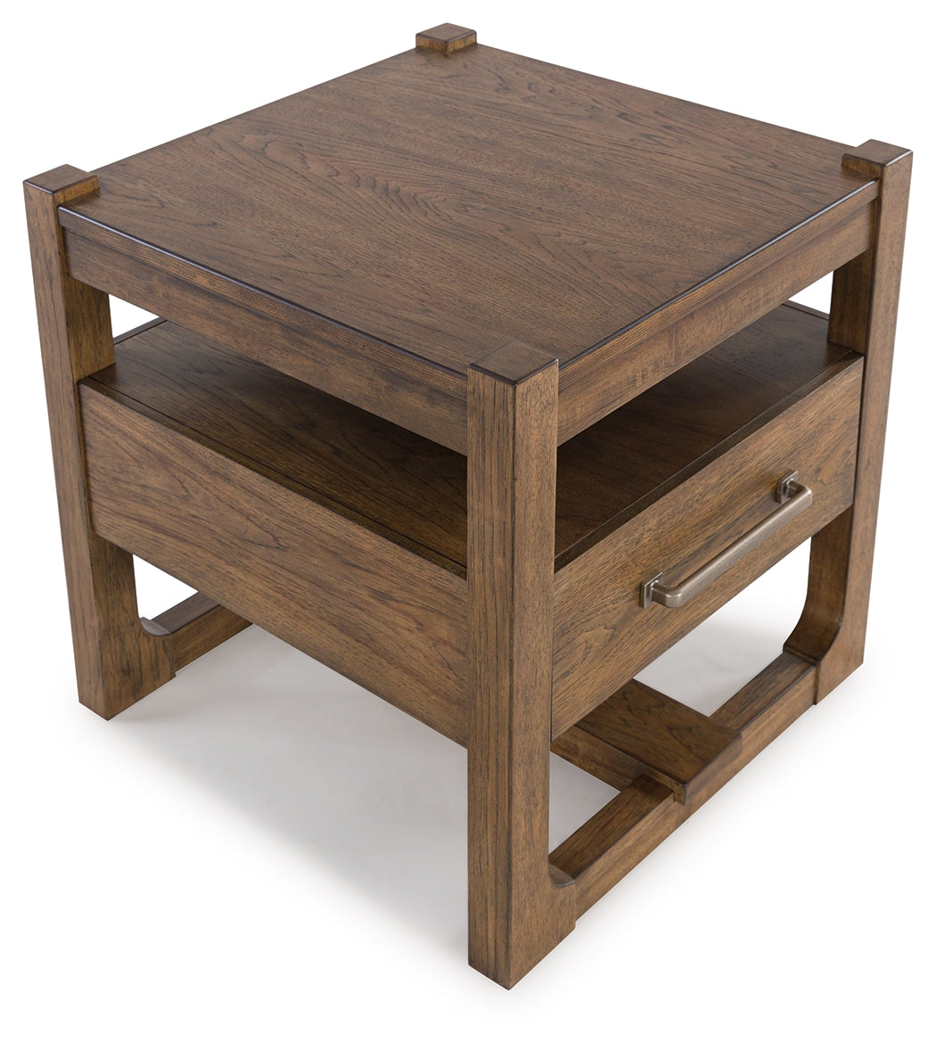 Cabalynn Brown Coffee Table and 2 End Tables