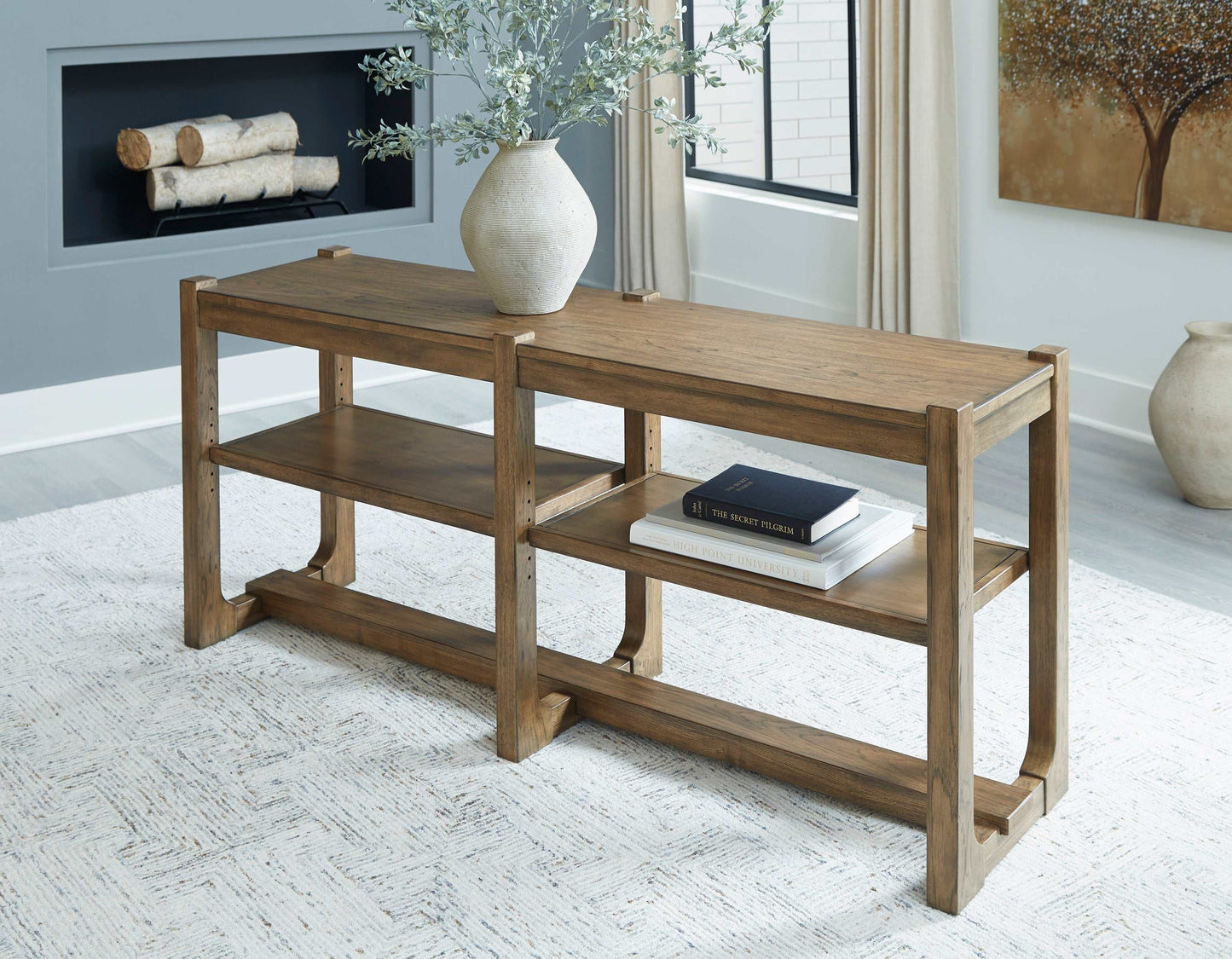 Cabalynn Light Brown Sofa Table