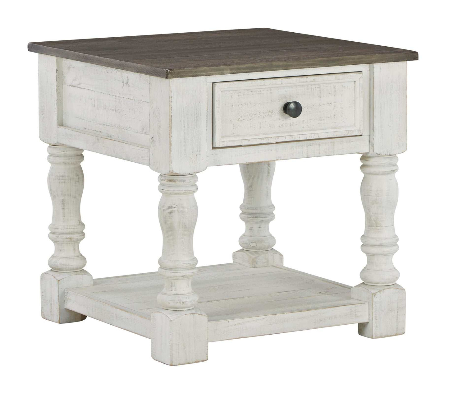 Havalance White/Gray End Table