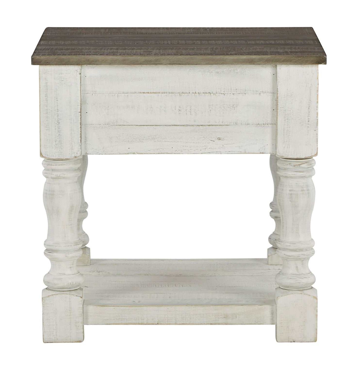 Havalance White/Gray End Table