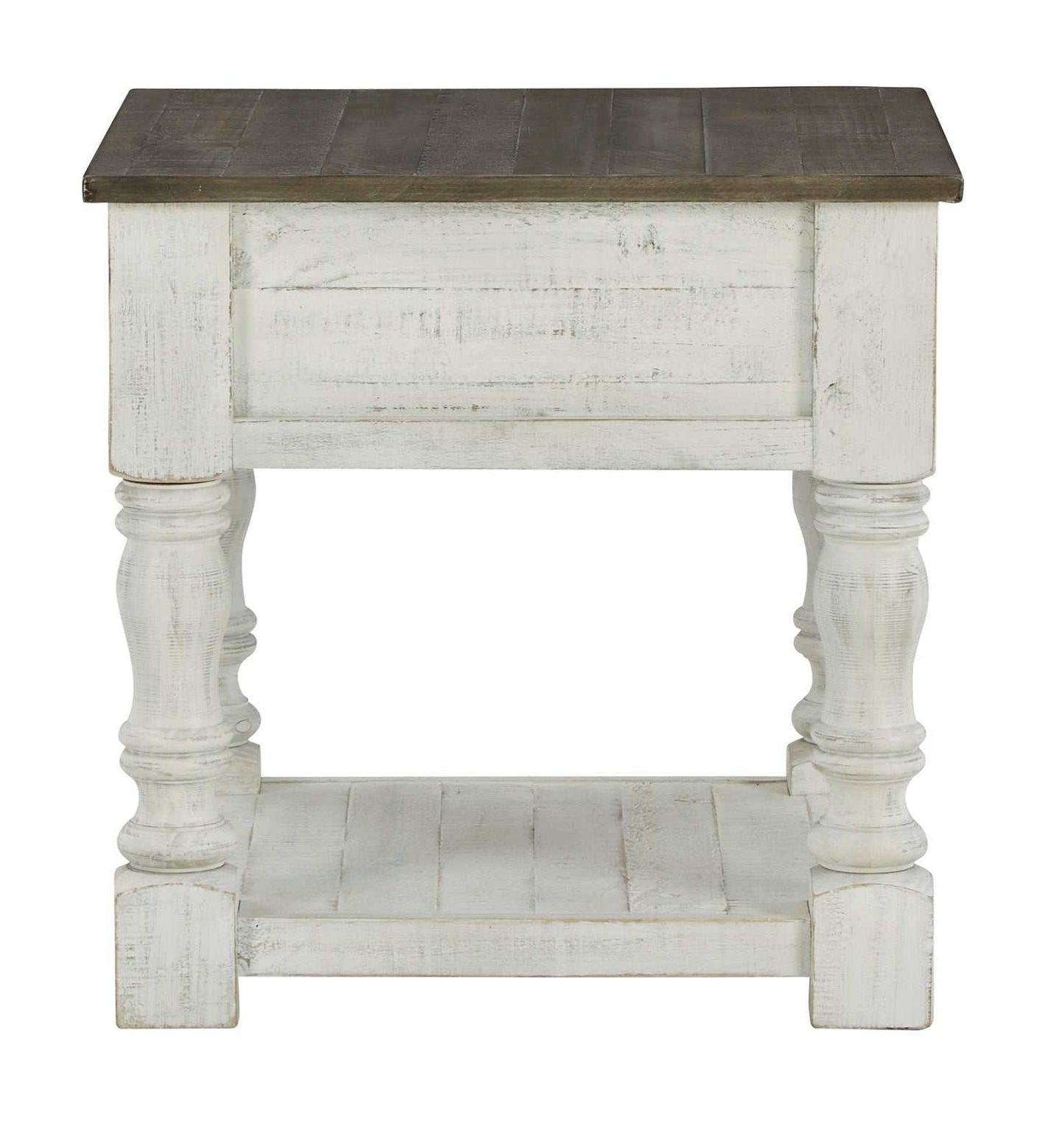 Havalance White/Gray End Table