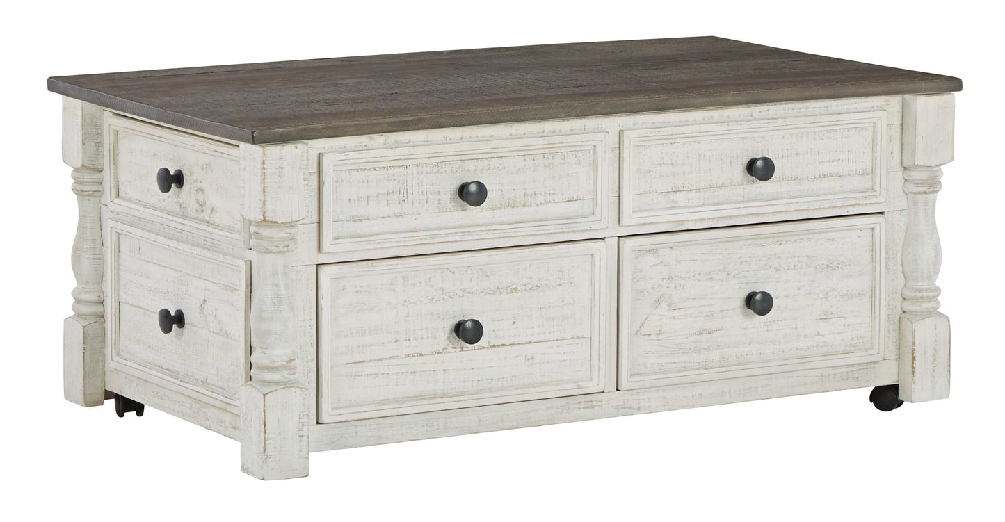 Havalance White/Gray LiftTop Coffee Table