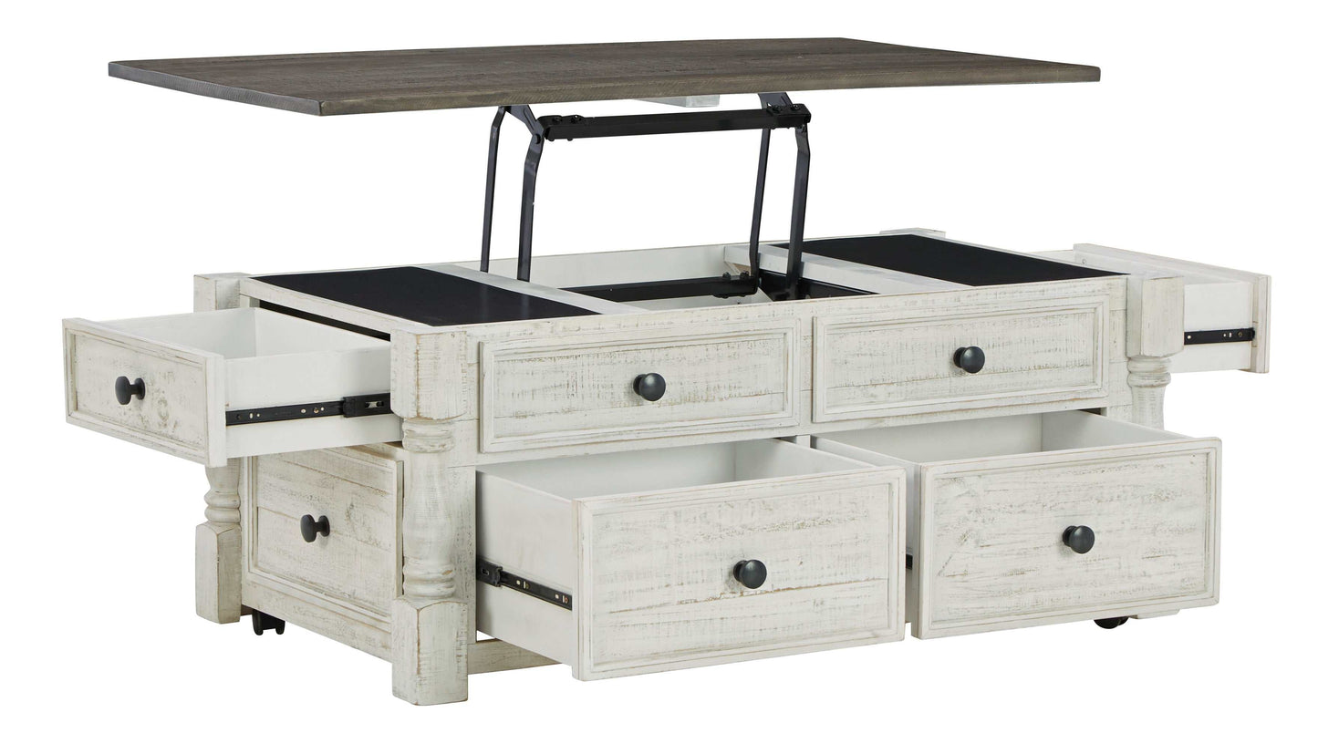 Havalance White/Gray LiftTop Coffee Table