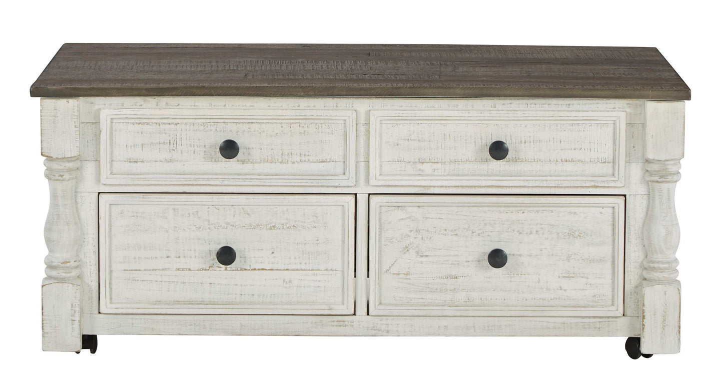 Havalance White/Gray LiftTop Coffee Table