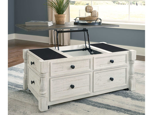 Havalance White/Gray LiftTop Coffee Table