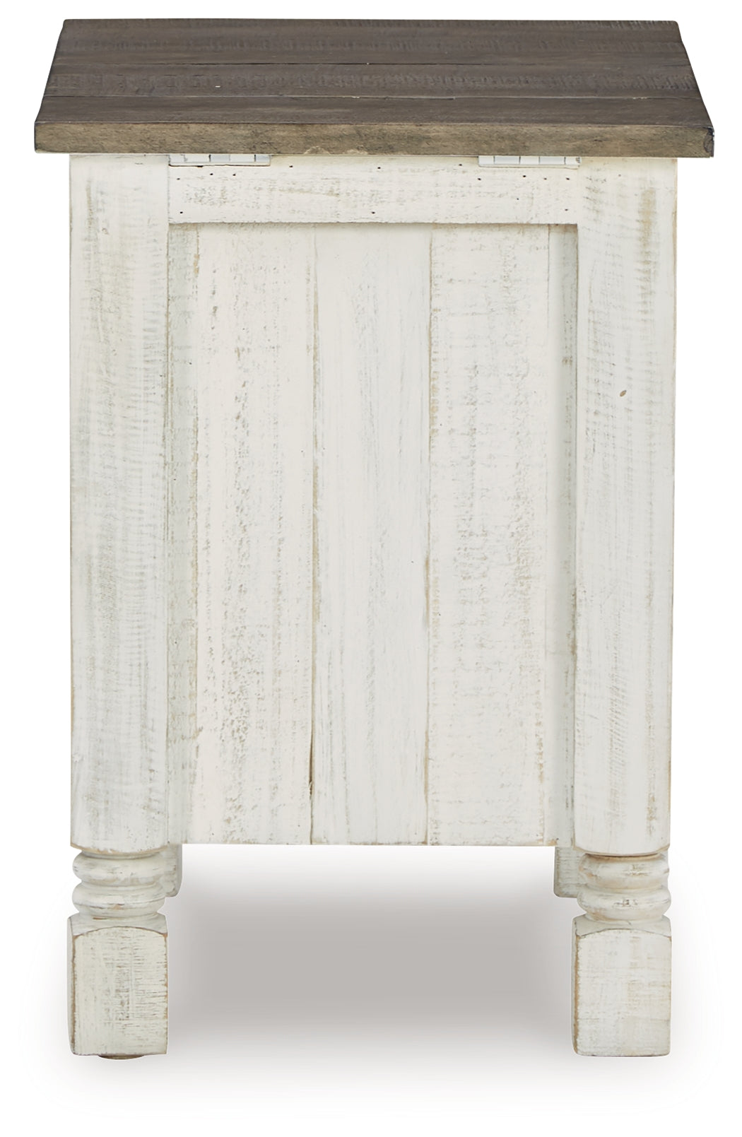 Havalance White/Gray Chairside End Table