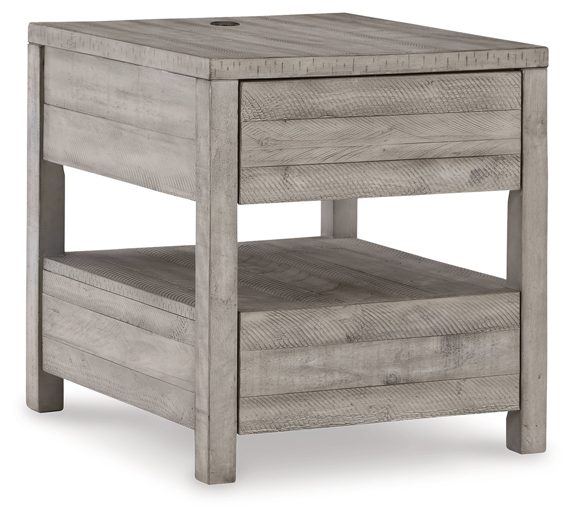 Naydell Gray Lift-top Coffee Table and 2 End Tables