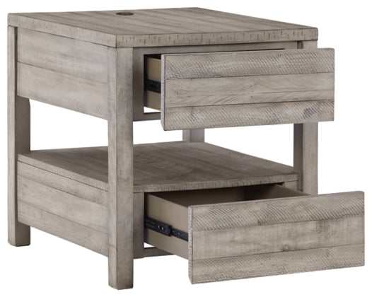 Naydell Rustic Gray End Table