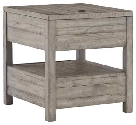 Naydell Rustic Gray End Table