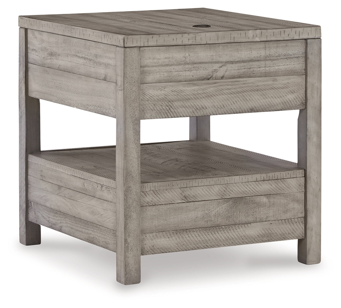 Naydell Gray Lift-top Coffee Table and 2 End Tables