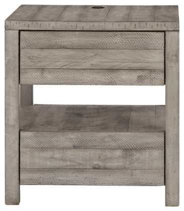 Naydell Rustic Gray End Table