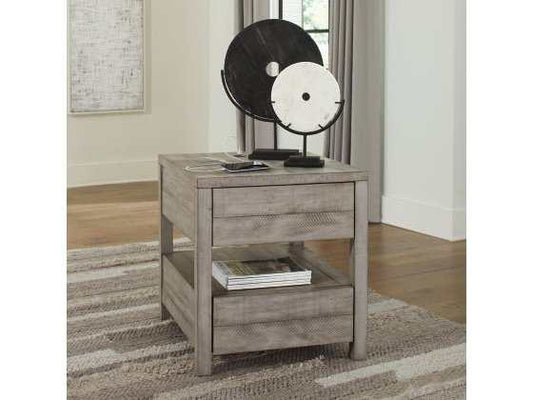 Naydell Rustic Gray End Table