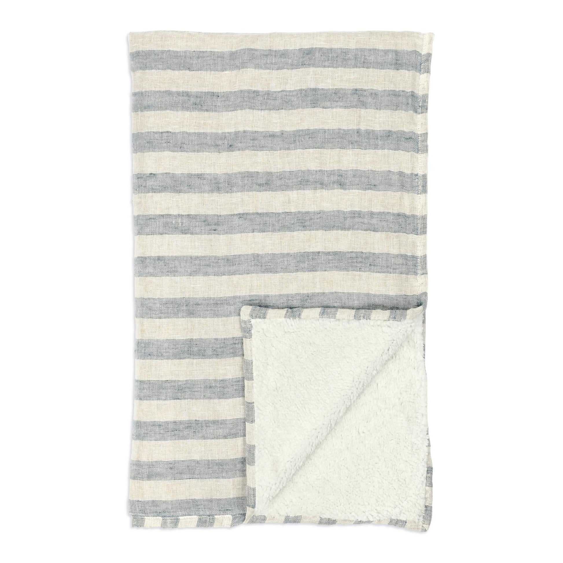 TC Cyprus Ivory/Blue 50x70 Throw - Ornate Home
