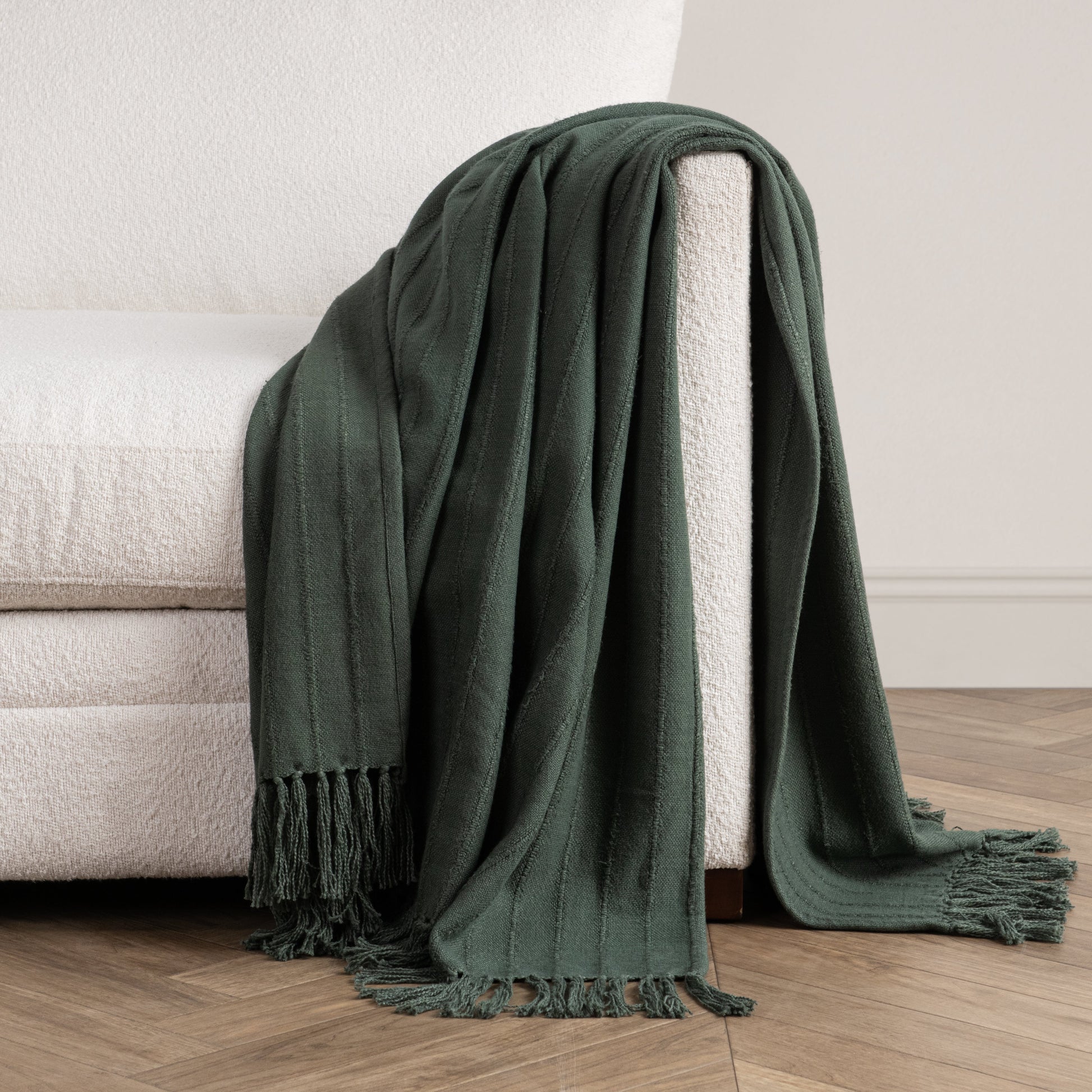 TC Hunter Forest Green 50x70 Throw - Ornate Home