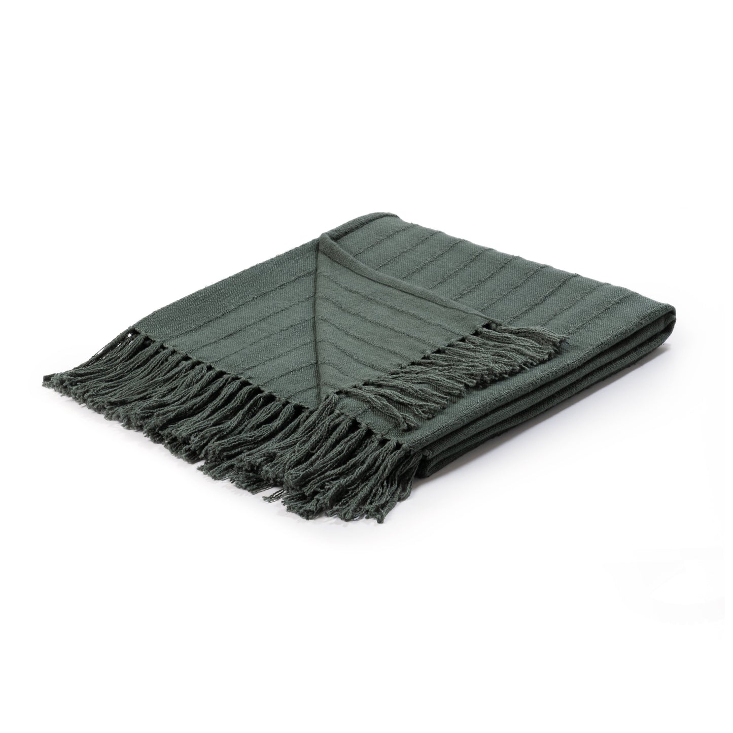 TC Hunter Forest Green 50x70 Throw - Ornate Home